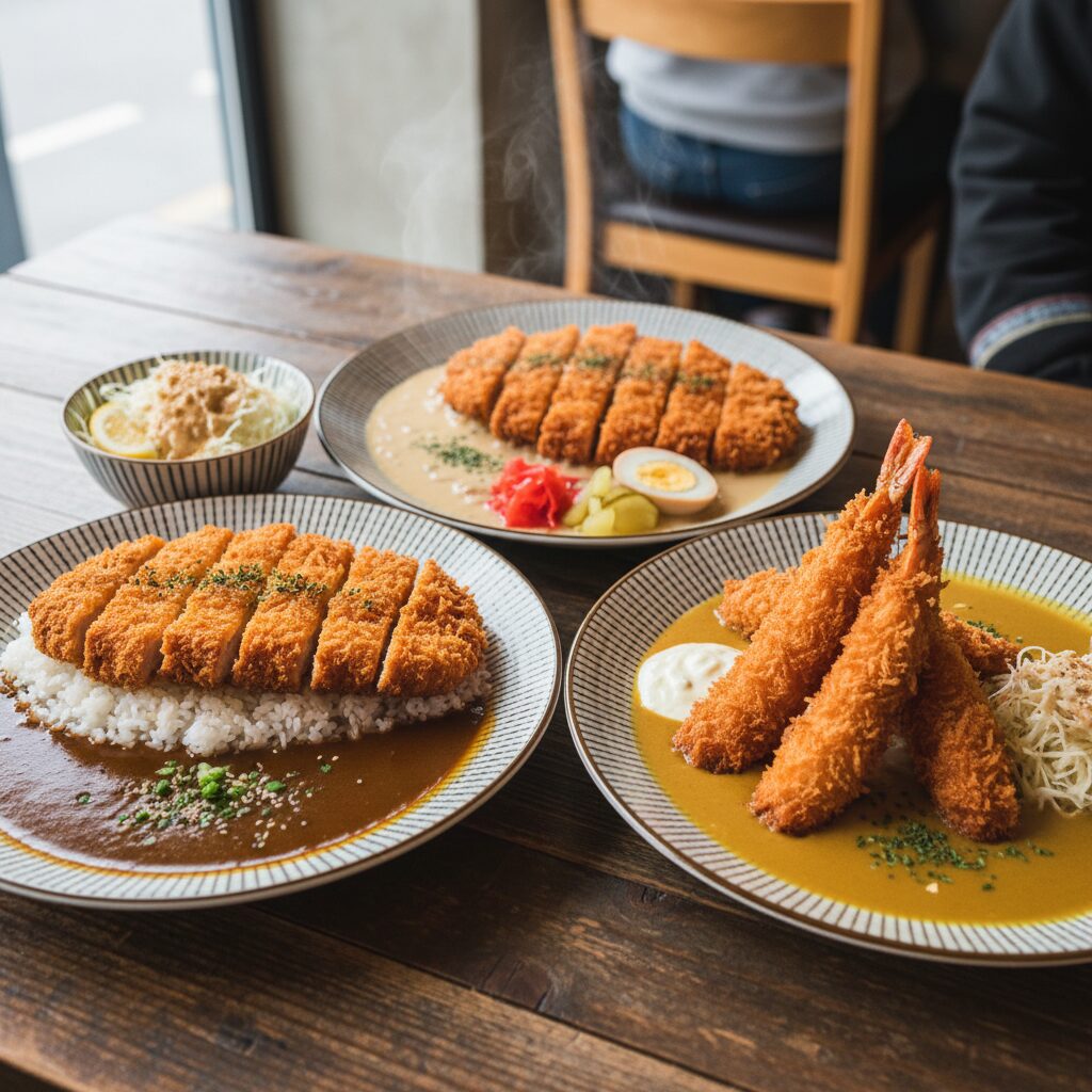 오빠카레 옆집오빠카레 세 가지 카츠 메뉴