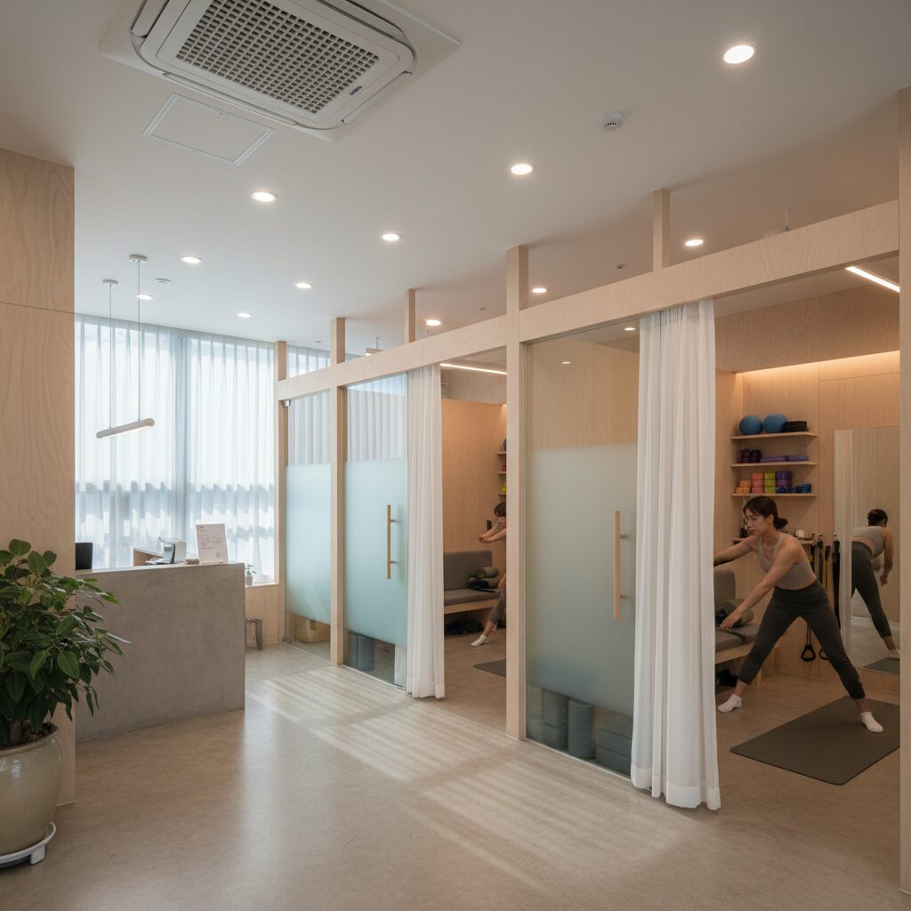 잠실 바디랩스트레칭 깔끔한 인테리어와 프라이빗한 관리 공간