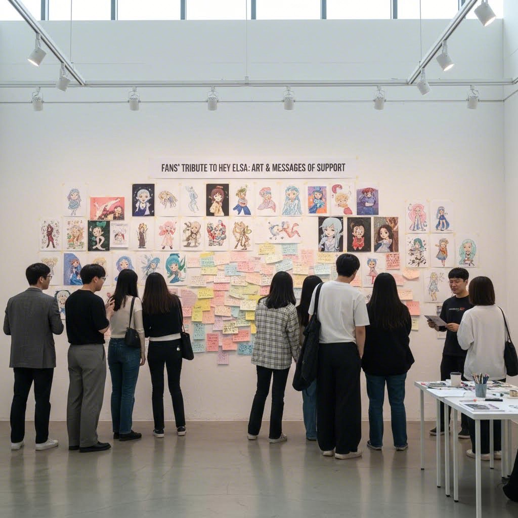 헤이엘사 팬들이 만든 팬아트와 응원 메시지