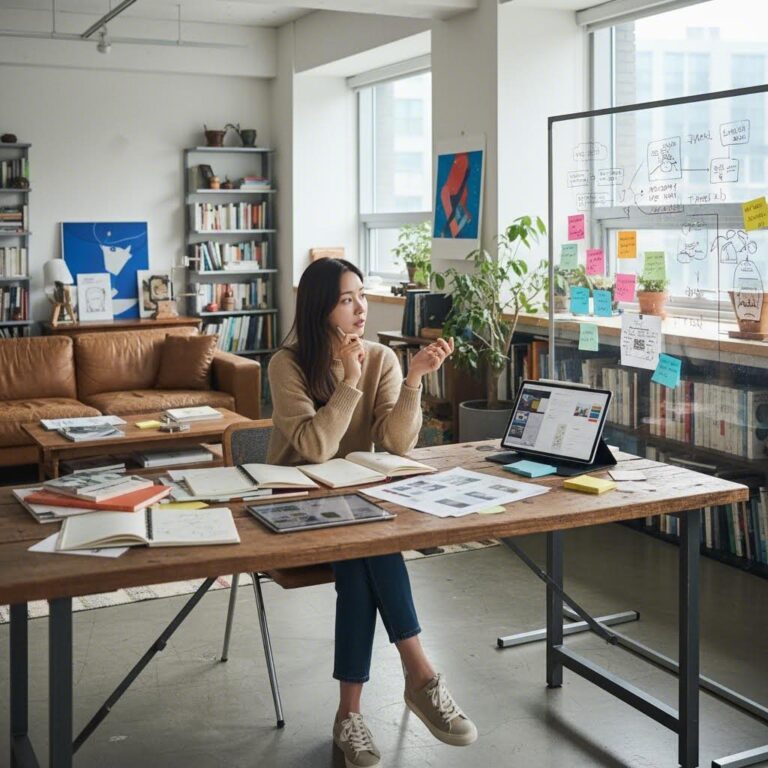 헤이엘사가 새로운 콘텐츠를 기획하는 듯한 모습