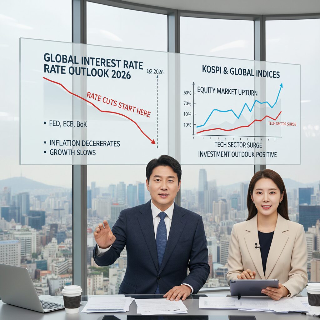 2026년 금리 인하 시기 전망과 주식 시장 그래프