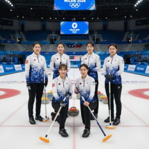 2026년 밀라노 올림픽 한국 여자 컬링 국가대표팀 단체 사진
