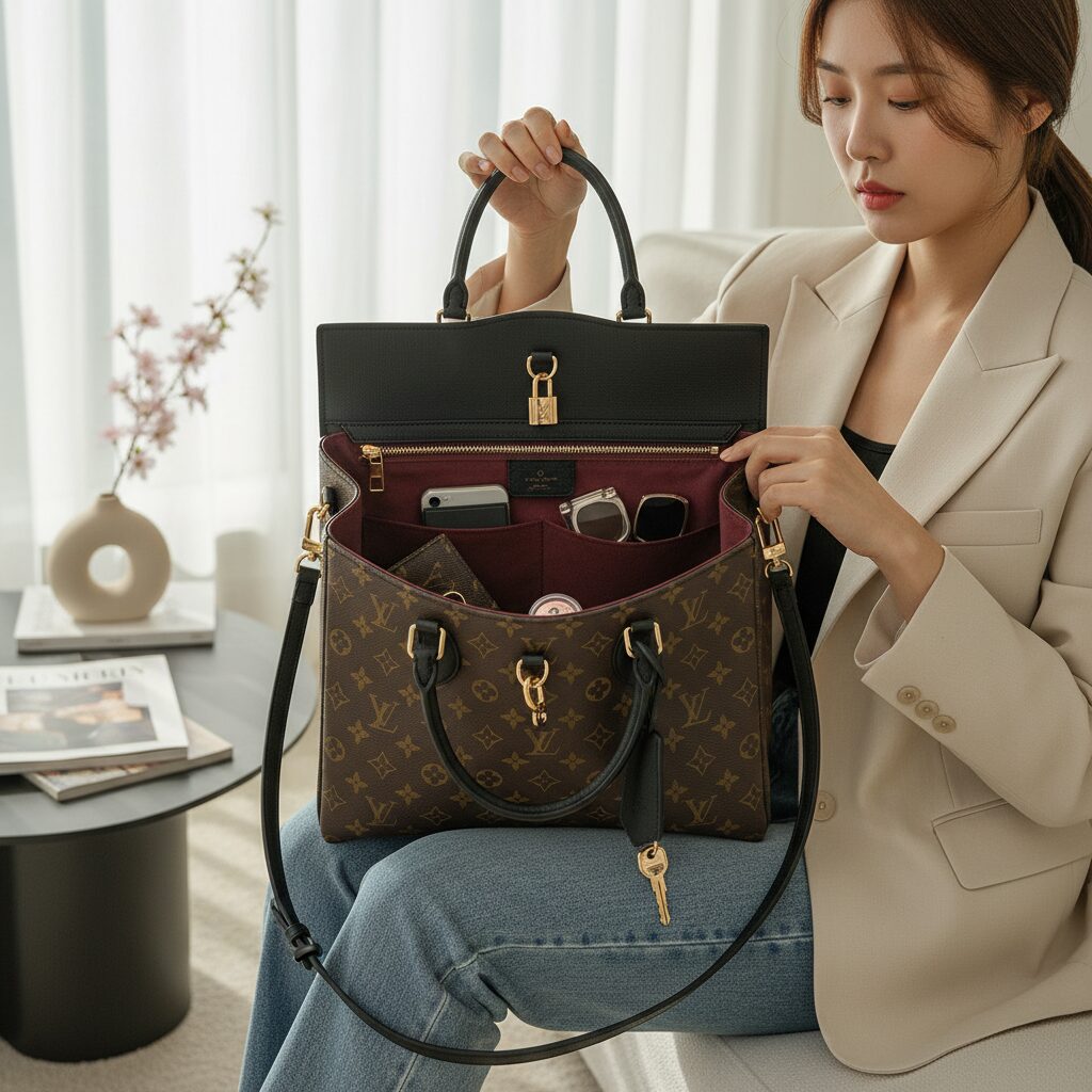 루이비통 온더고 PM 백의 디테일과 수납공간