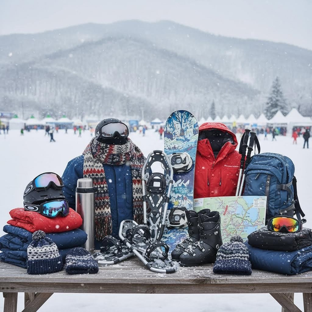 대관령 눈꽃축제를 위한 겨울 장비 모음