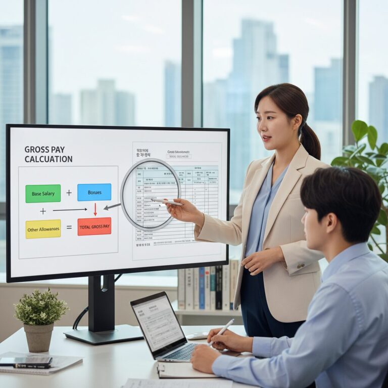 원천징수영수증에서 보수총액 계산하는 방법 설명