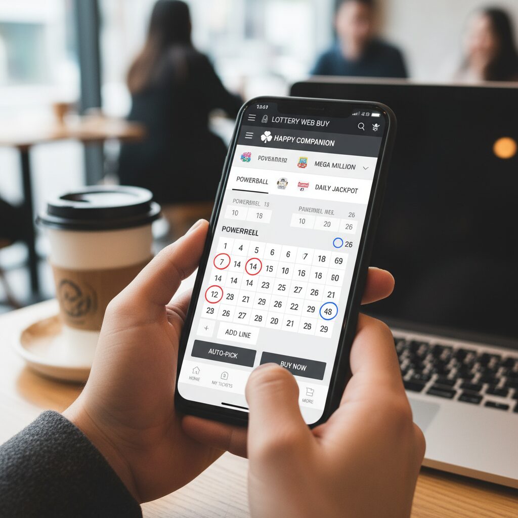 동행복권 모바일 웹 구매 화면 예시