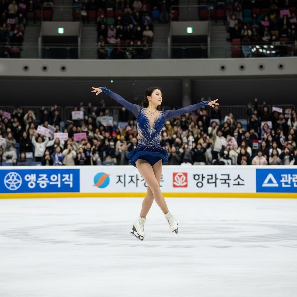 이해인 선수 쇼트 프로그램 연기 장면