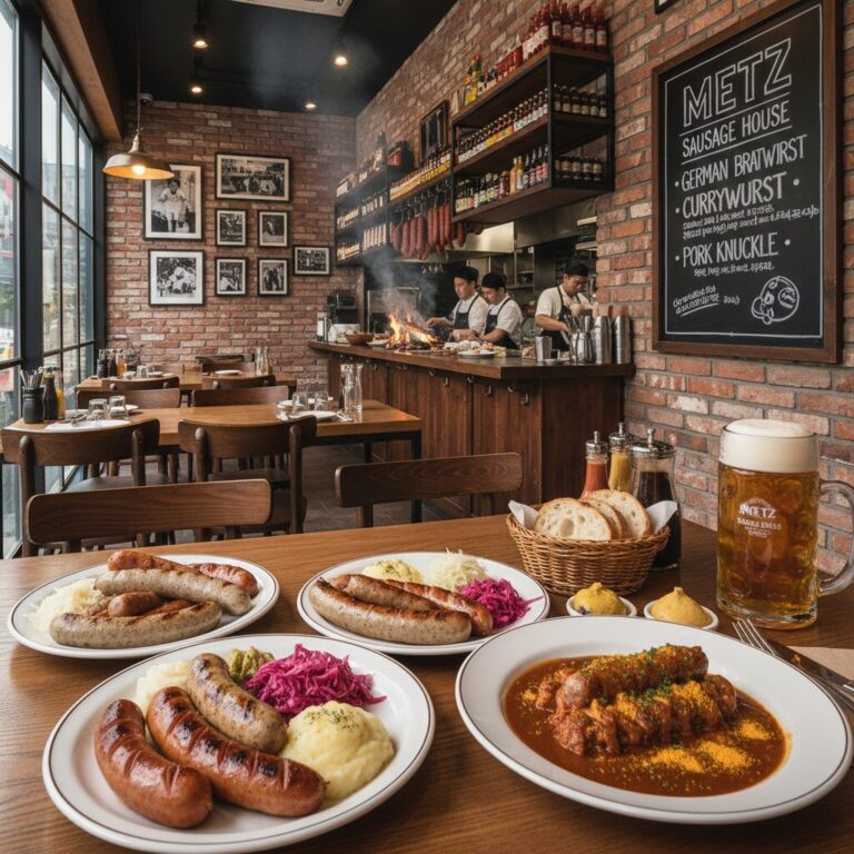 김병현 소세지집 메쯔 한남 내부 인테리어와 음식 사진