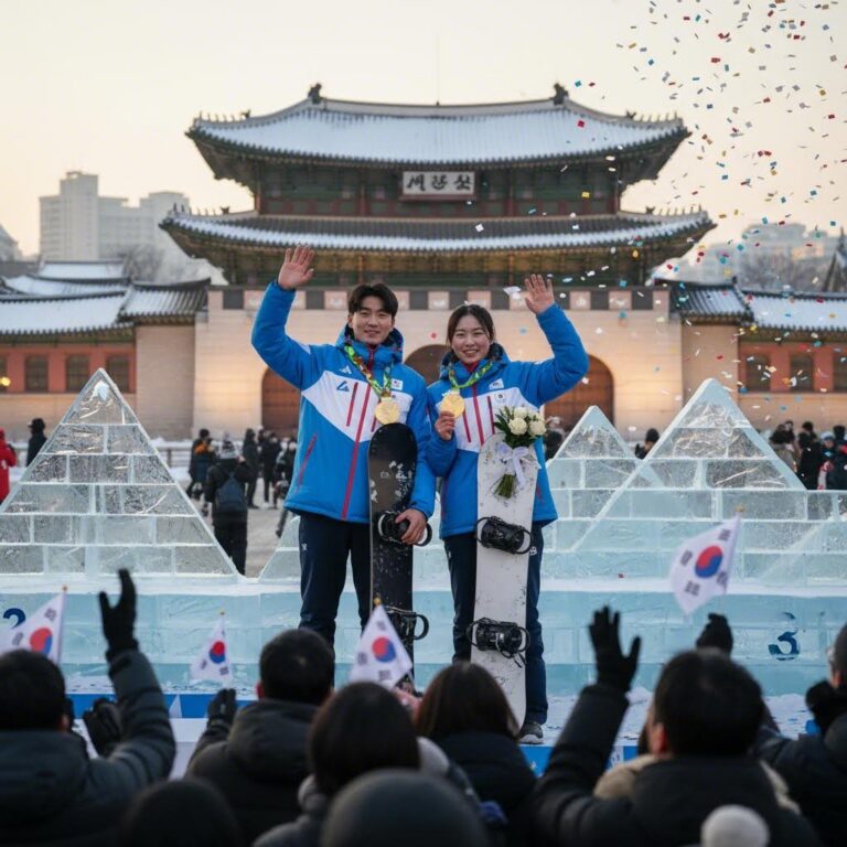 밀라노 코르티나 올림픽에서 메달을 획득한 한국 스노보드 선수들 김상겸 유승은