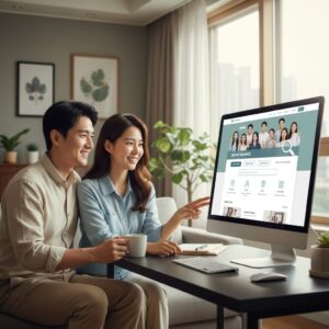 내보험찾아줌 웹사이트 메인 페이지 화면