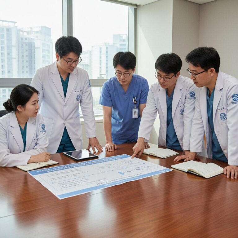 2027년부터 시작되는 의대 정원 증원 및 지역의사전형 도입에 관한 계획표가 있는 이미지