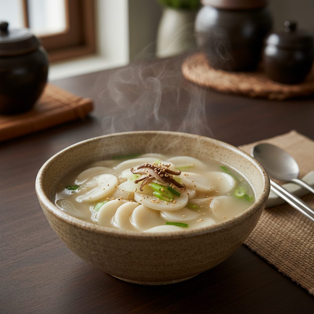 선재스님 레시피로 만든 담백한 무떡국 사진