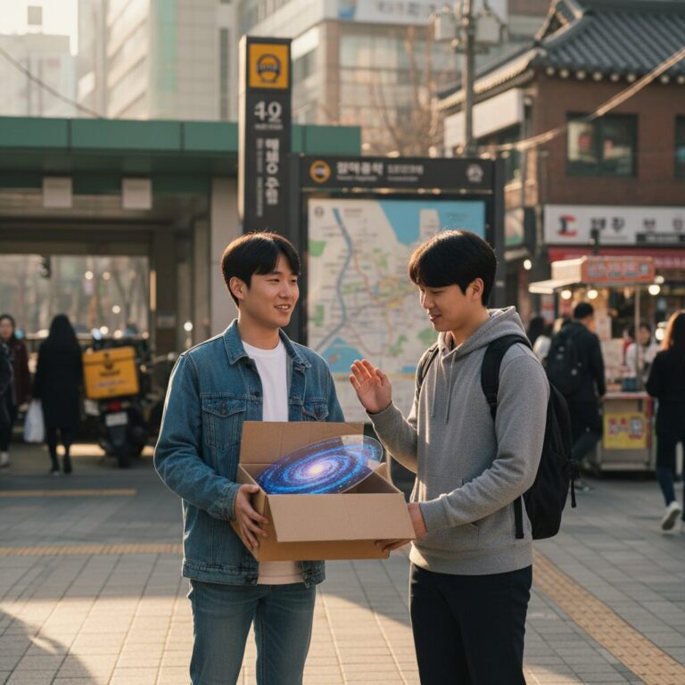 우주를 줄게 우현진과 선태형의 중고거래 첫 만남 장면