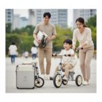 유아자전거 선택 가이드와 추천 모델 비교 접혀 있는 알파카 미니 폴딩 세발자전거와 펼쳐진 모습