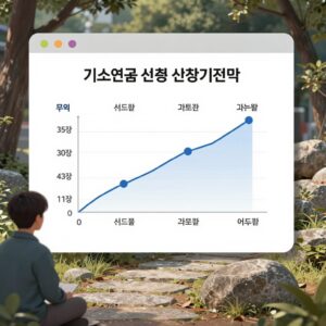 2026년 기초연금 선정기준액 인상 그래프와 신청 서류 일러스트