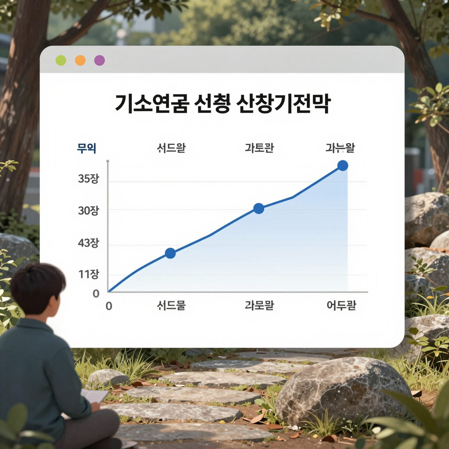 2026년 기초연금 선정기준액 인상 그래프와 신청 서류 일러스트