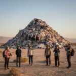 칠레 아타카마 사막에 쌓인 헌 옷으로 만들어진 거대한 의류 쓰레기 산