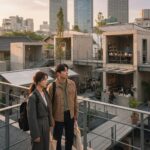 콘크리트 마켓 주인공 희로와 태진이 마켓을 바라보는 장면