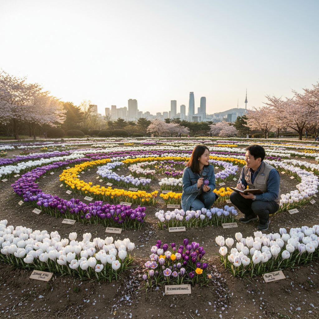 크로커스 품종별 색상과 모습 비교
