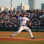 데인 더닝이 한국 대표팀 유니폼을 입고 있는 모습