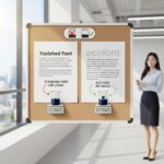 에코폰트와 일반 폰트의 잉크 사용량 비교 설명 그림