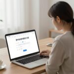 2026년 환경보건이용권 신청 대상과 사용 방법 환경보건이용권 신청을 위해 노트북으로 환경보건포털 웹사이트를 열어보는 모습