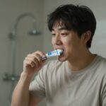 플루오린 충치 예방 효과와 일상 사용법 불소가 함유된 치약과 칫솔로 양치하는 모습