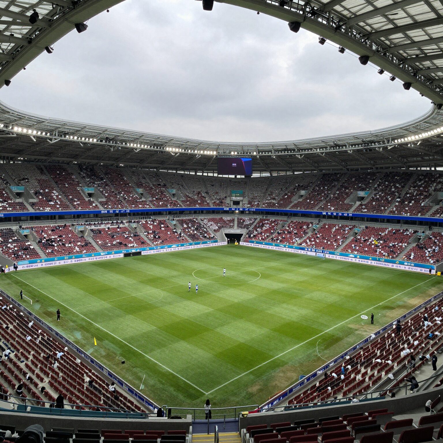 포티넷 파운더스컵 경기가 열릴 것으로 예상되는 축구 경기장의 전경