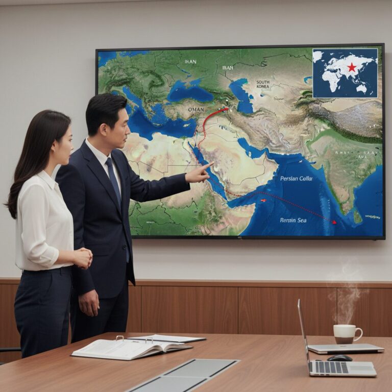 호르무즈 해협 위치 지도