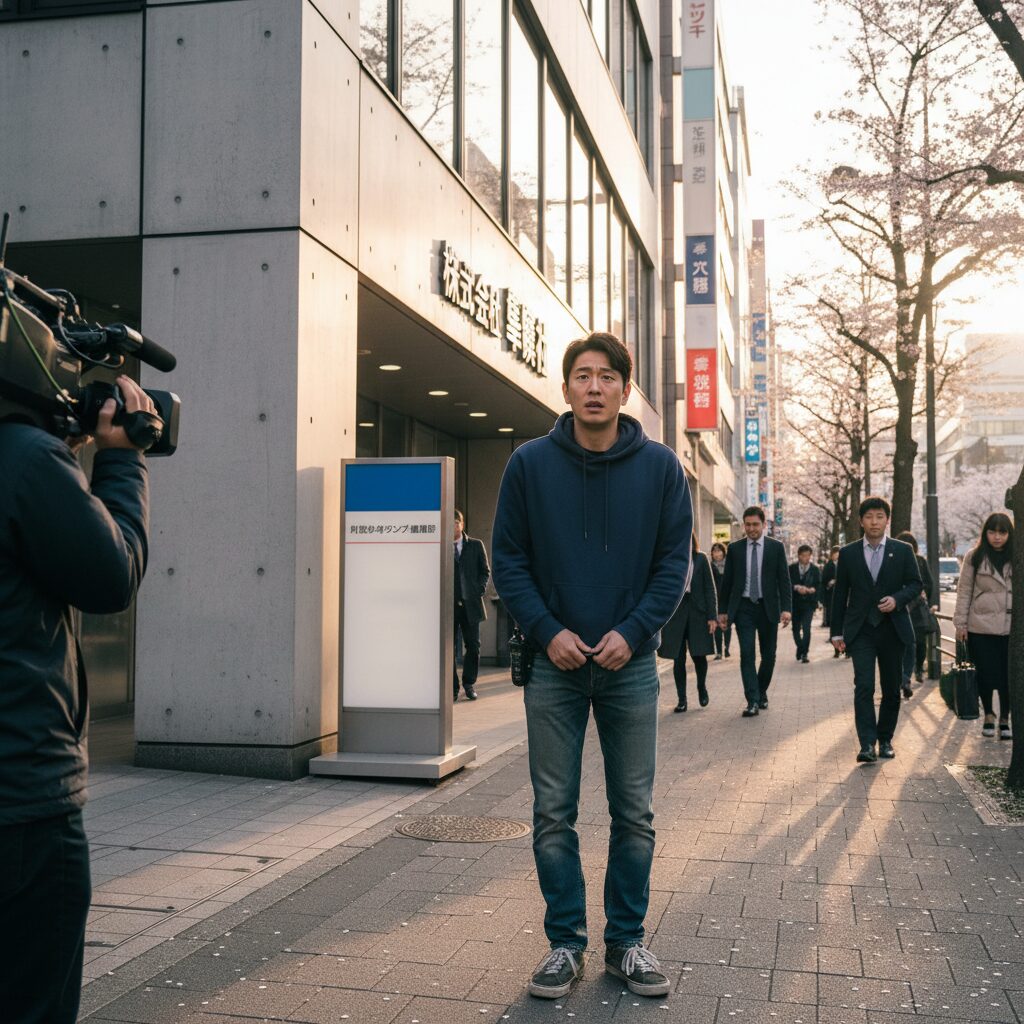 나혼자산다 638회 기안84가 이토 준지 작가를 만나기 위해 일본 출판사 앞에서 긴장한 모습