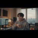 정국 위버스 새벽 라이브 방송 화면 캡처