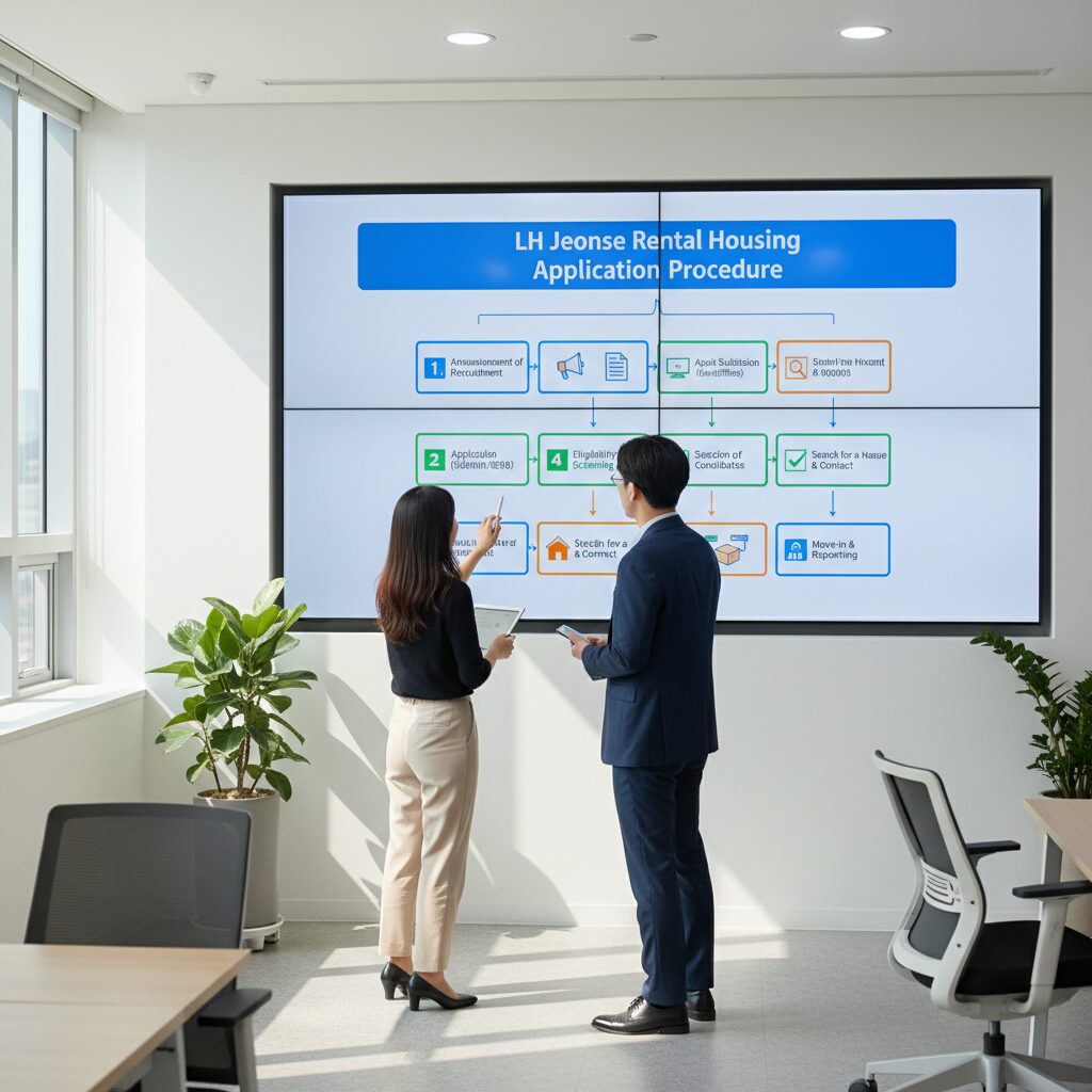 LH 전세임대주택 신청 절차 순서도