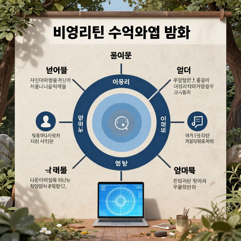 비영리법인 수익사업 범위를 나타낸 다이어그램