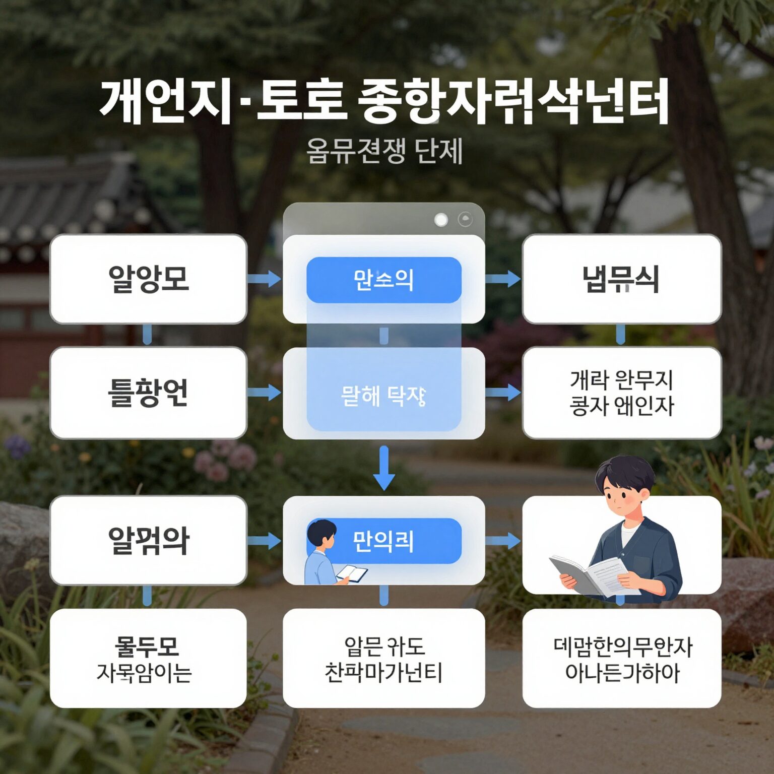 개인정보보호 종합지원시스템 업무 진행 단계도