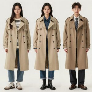 쉬즈미스 트렌치코트 다양한 스타일링 예시