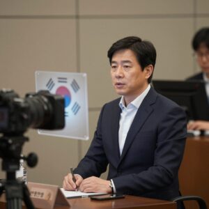 신현송 BIS 경제보좌관이 발표하고 있는 모습