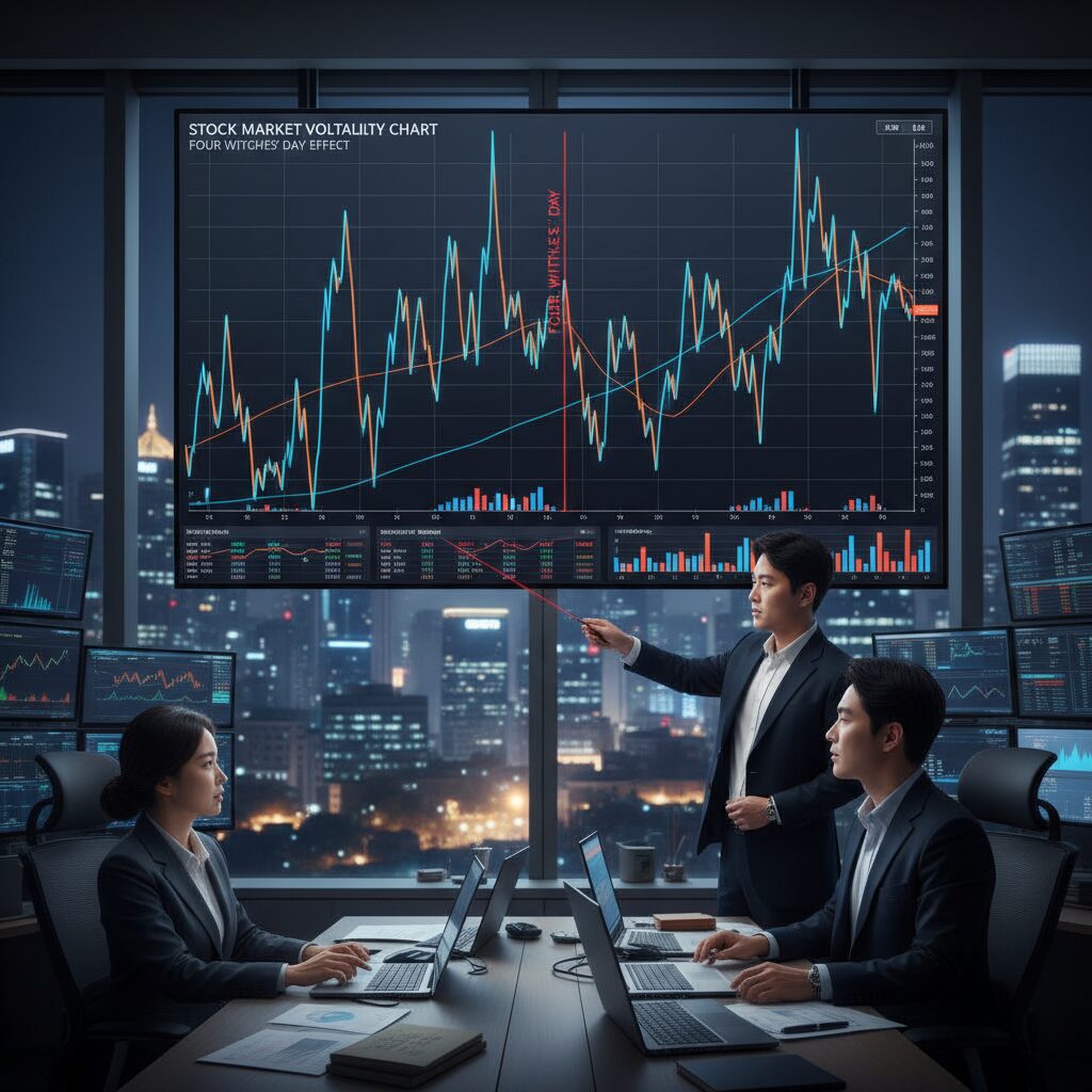 네 마녀의 날 증시 변동성 차트 그래프