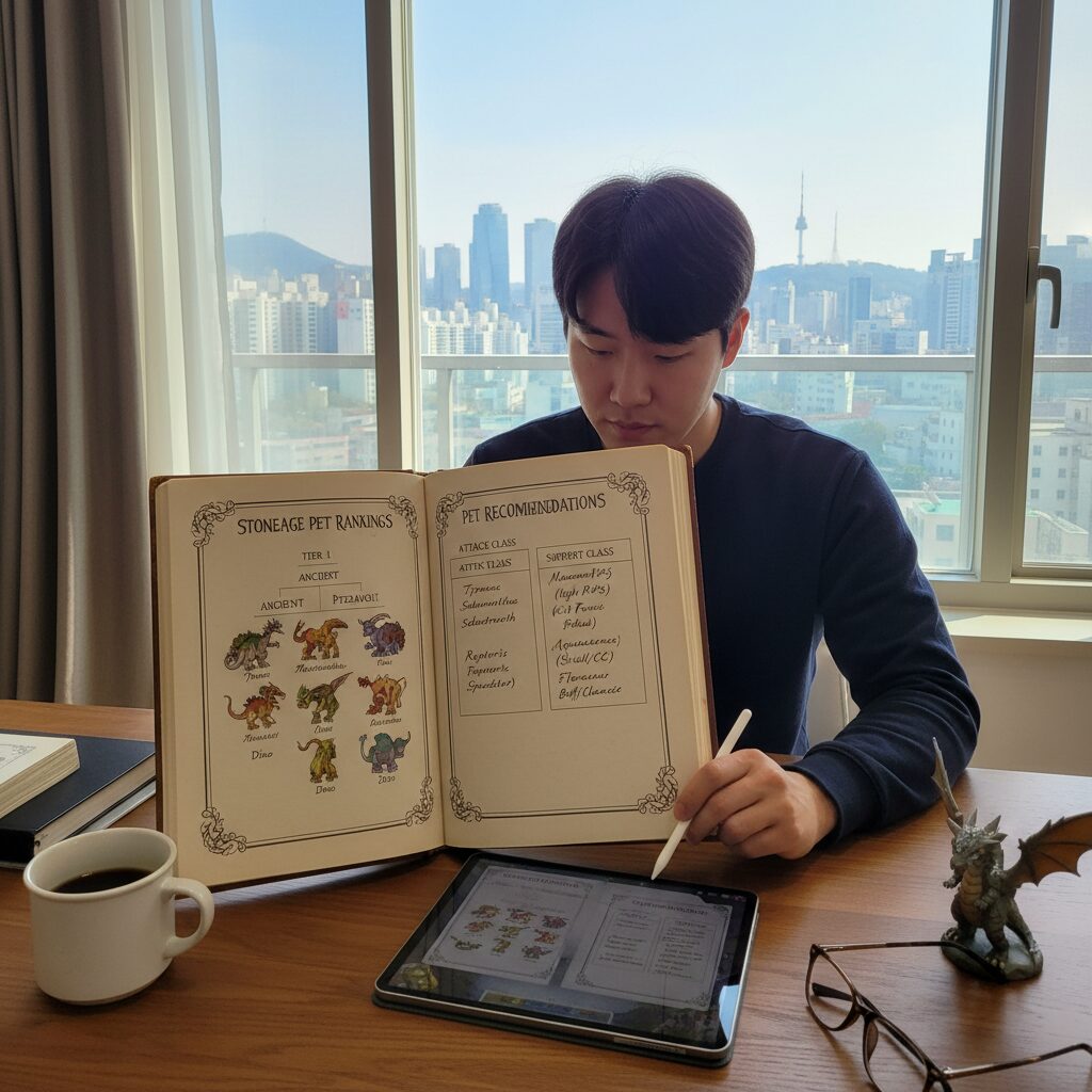 스톤에이지 키우기 펫 등급표와 역할별 추천 펫 목록