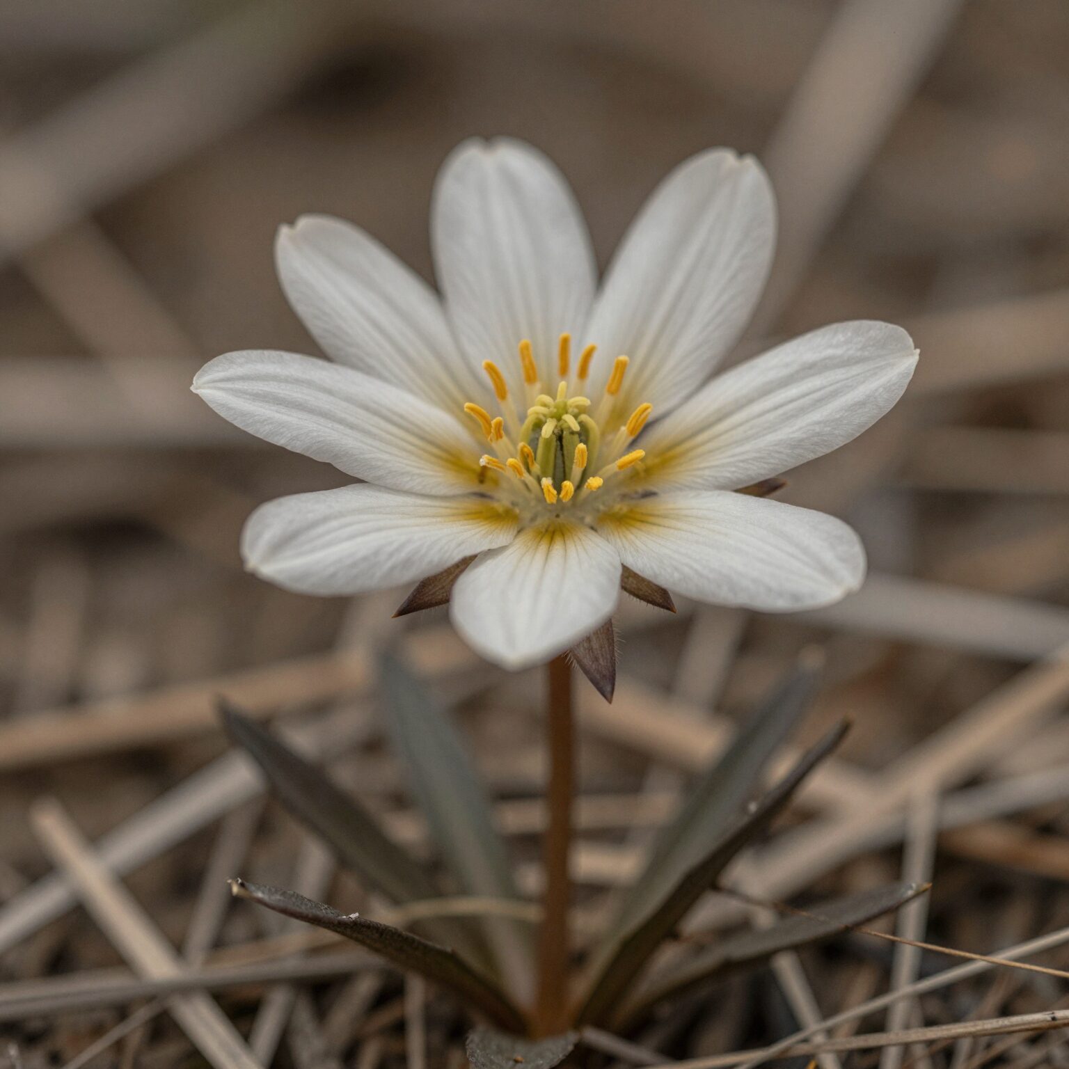 야생에서 발견된 큰개불알꽃의 독특한 모습