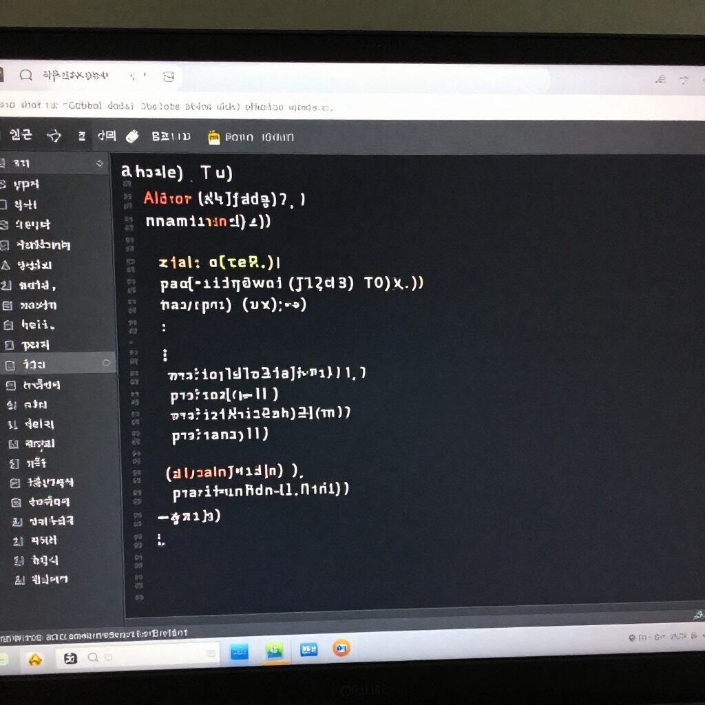 비주얼 스튜디오 코드에서 파이썬 확장 프로그램이 설치된 화면과 간단한 코드 실행 예시