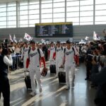 미국으로 이동하는 WBC 한국 야구 대표팀 선수단 모습