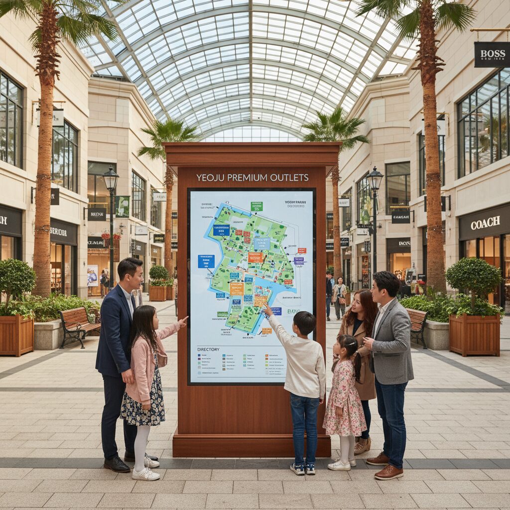 여주 프리미엄 아울렛 내부 지도 및 매장 배치도