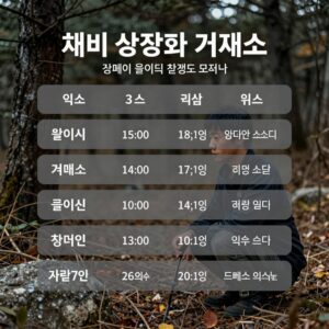 채비 상장 일정과 거래소 정보를 한눈에 보여주는 인포그래픽