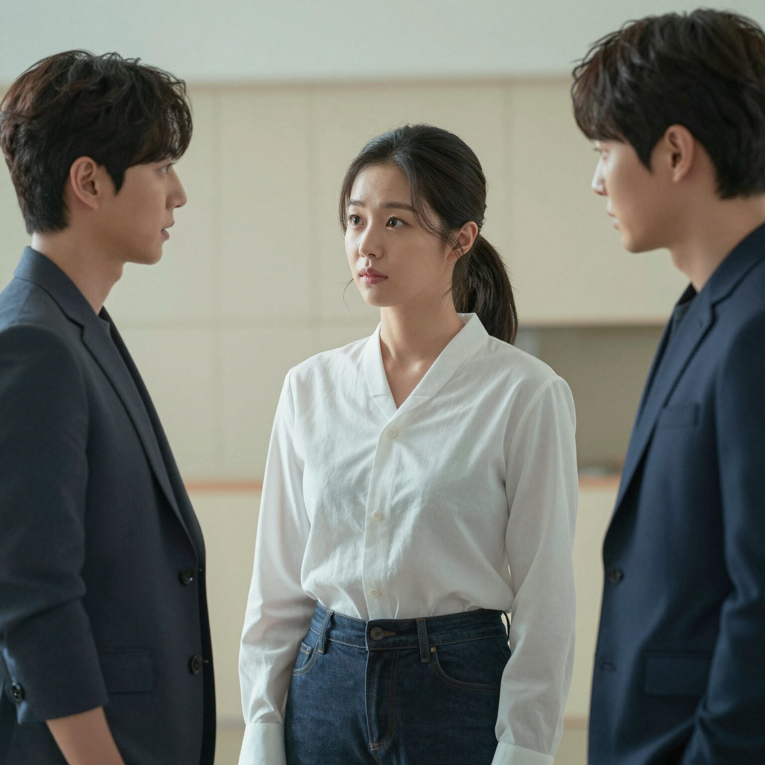 드라마 리버스 장면 스틸컷 서지혜 고수 대치 구도