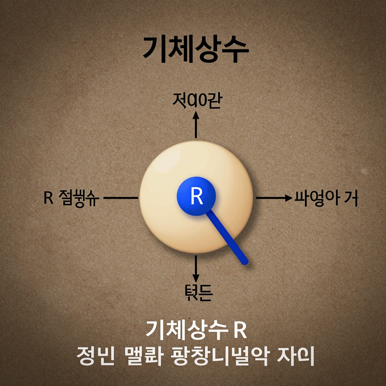 기체상수 R이 정압비열과 정적비열의 차이인 것을 설명하는 열역학 사이클 다이어그램