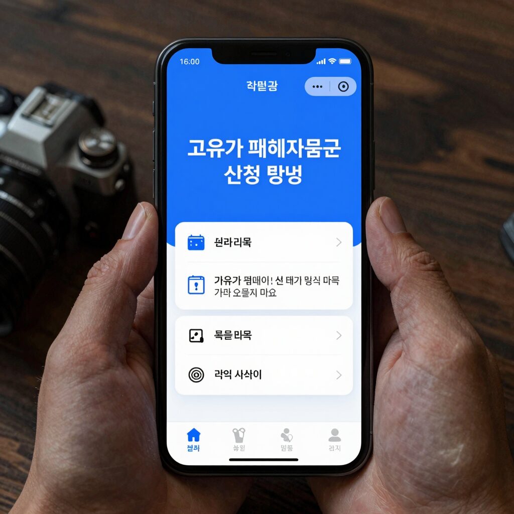 고유가 피해지원금 신청 방법을 설명하는 온라인 신청 화면 이미지
