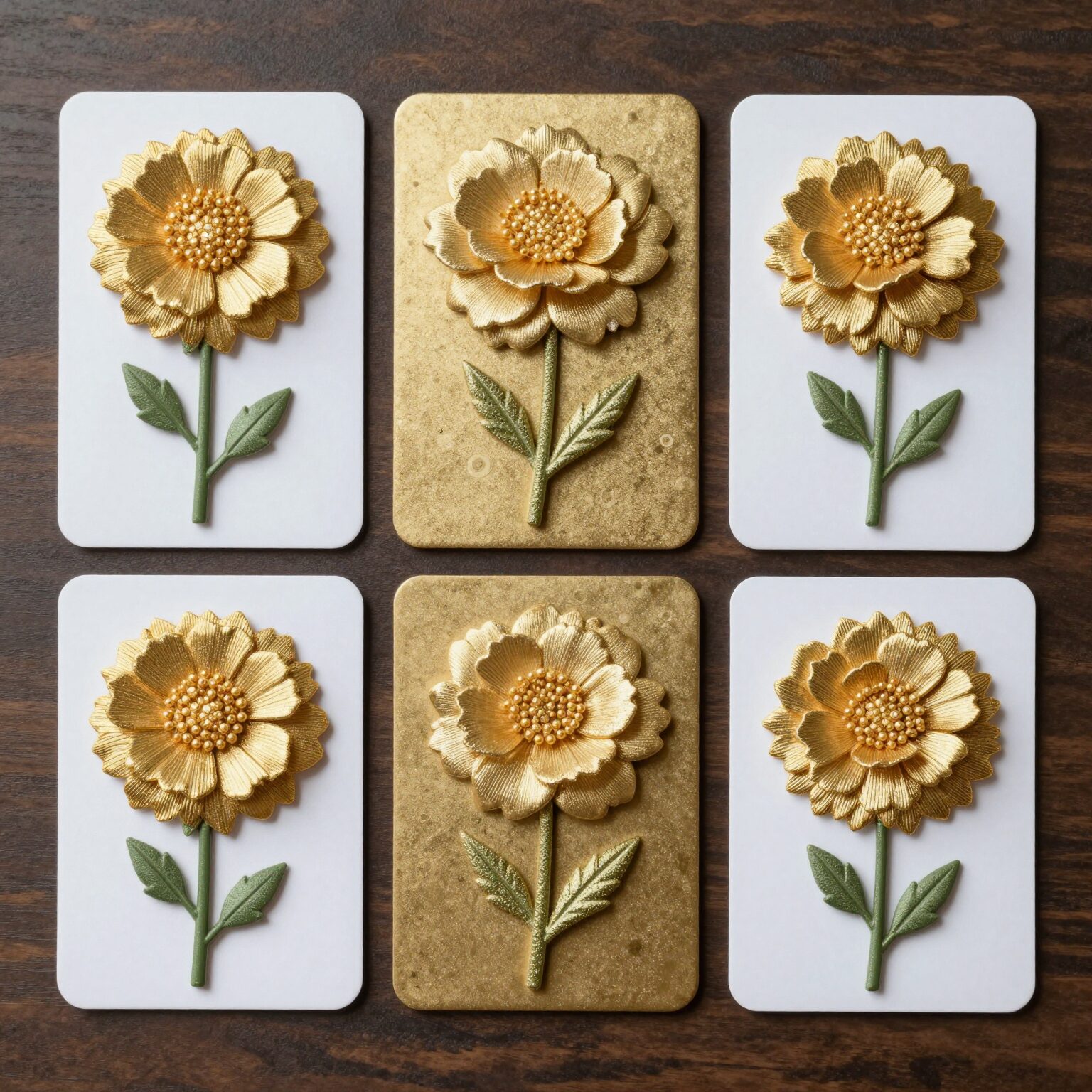 순금 카네이션의 다양한 형태 뱃지 카드형 상패 비교