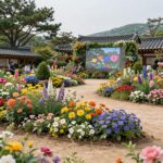 2026 고양꽃박람회 야외 정원 전경, 다양한 꽃으로 장식된 넓은 공간