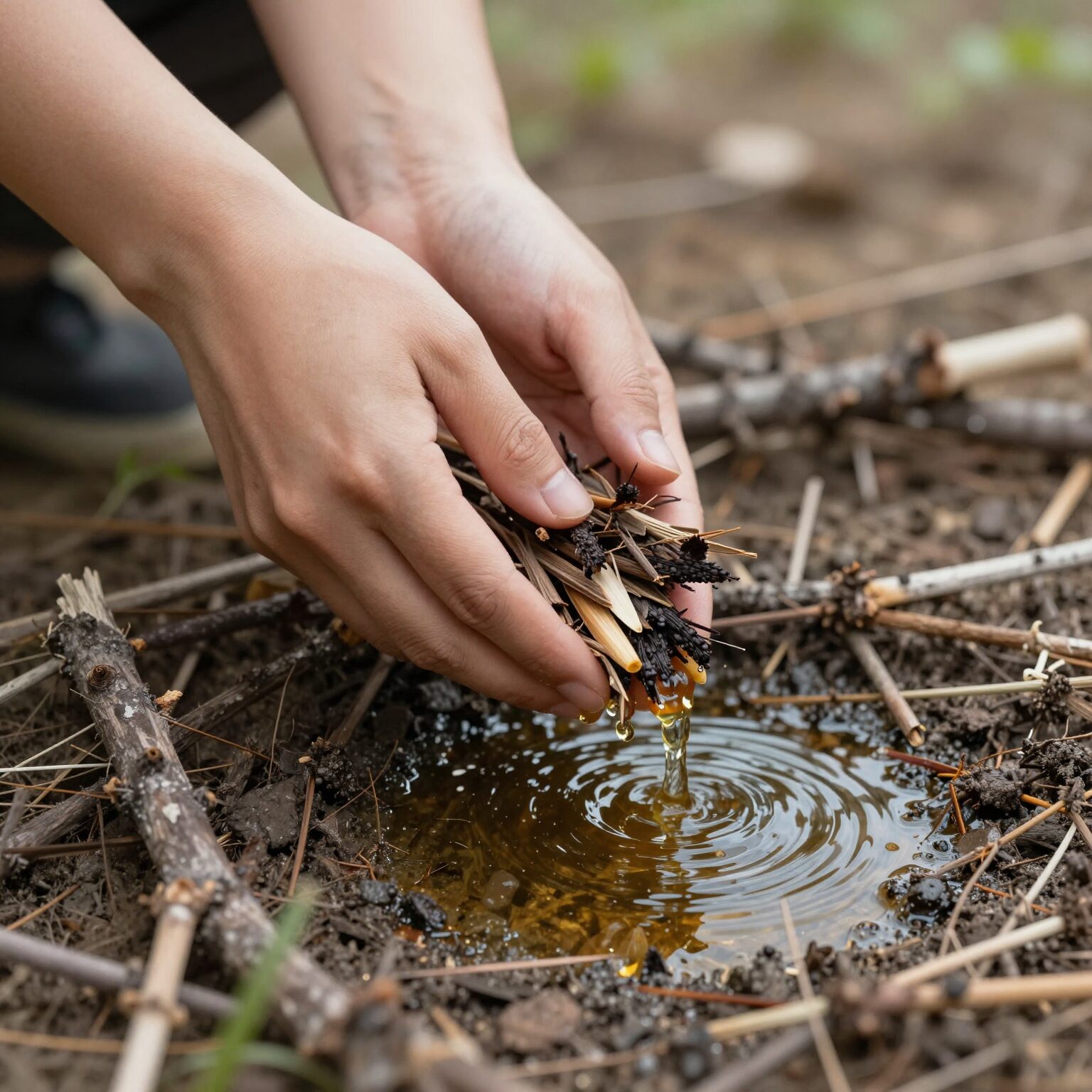곡우 절기에 채취하는 자작나무 수액 거자수