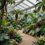 의령곤충생태학습관 생태유리온실 내부 열대관 풍경